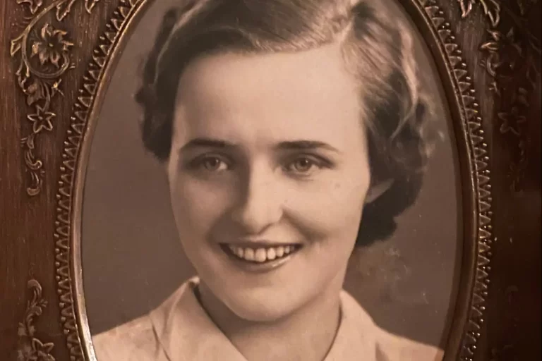 a photo of my grandmother at a young age